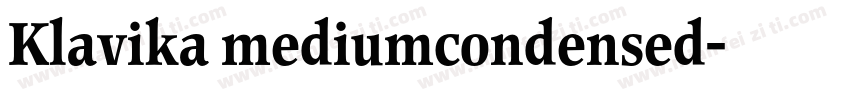 Klavika mediumcondensed字体转换